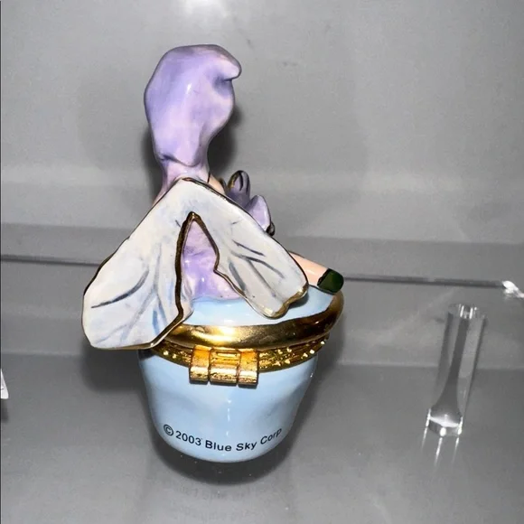 Clayworks 2003 Fairy Tales by Heather Goldminc Periwinkle Fairy trinket box Y2K - Picture 5 of 16
